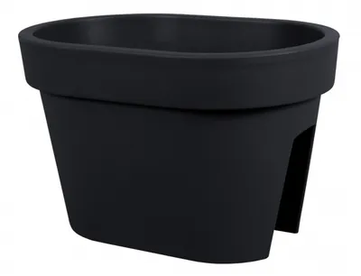 Zdjęcie produktu dla Doniczka na poręcz LOFLY RAILING 39,6 cm - kolor: antracytowy