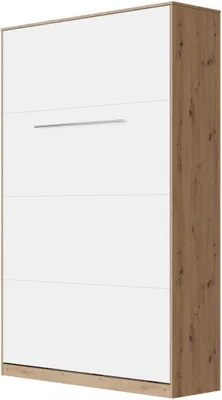 Produktbild von SMARTBett Schrankbett Standard Wildeiche/Weiss 120 Vertikal