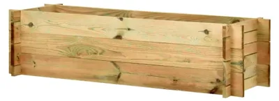 Produktbild von Pflanzkübel Hochbeet Kiefernholz imprägniert 120 cm, Palettenrahmen, Hochteich, Gemüsebeet, Kräuterregal Balkon, Blumenbeet, Kräuterspirale, Tomatenbeet, Pflanzhochbeet