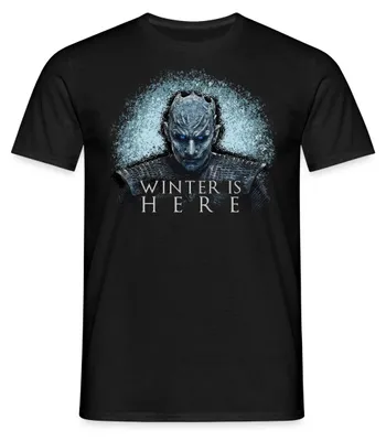 Produktbild von Spreadshirt Game Of Thrones Night King Winter Is Here Männer T-Shirt, M, Schwarz