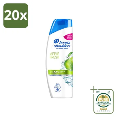 Immagine prodotto di 20 flaconi di shampoo Head & Shoulders Apple Fresh - 400 ml - Confezione risparmio - 20 pezzi