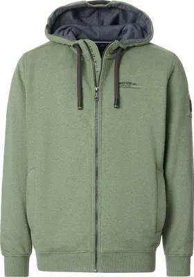 Produktbild von CASAMODA Herren Sweatjacke Kapuze Baumwollmix Regular Olivgrün L