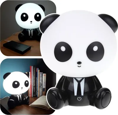 Produktbild von Kinder Nachtlicht Panda Bär für Kinder LED Schreibtischlampe