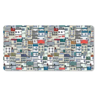 Produktbild von MuchoWow® Mauspad Mousepad Zentangle - Haus - Muster 60x30 cm - Mousepads - Maus Mat - Pad - Mausunterlage - Nachhaltig