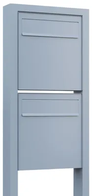 Produktbild von Zaunbriefkasten Latina Stand for Two in Grau Metallic