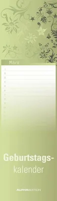 Produktbild von Geburtstagskalender Floral mini immerwährend