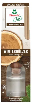 Frosch Oase Raumerfrischer Winterhölzer warmen Holznoten Packung 90 ml