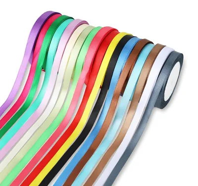 Satinband-Set, 18 Farben, 10 mm x 20 m, Polyester