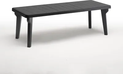 Image de Table de jardin extensible 160-220x90cm en polypropylène Bergen