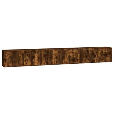 Image de vidaXL Armoires murales TV 3 pcs. Chêne fumé 100x34,5x40 cm