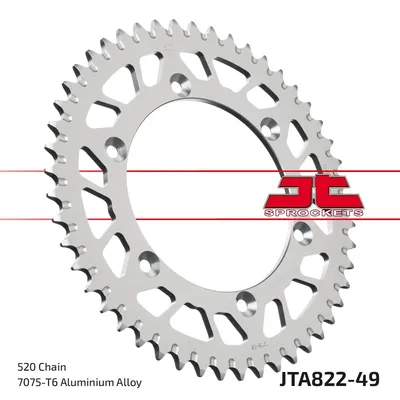 Produktbild von JTSPROCKETS hinten JTA822.49 Kettenrad