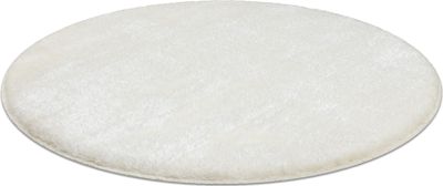 Dywan łazienkowy SANTA koło jednolity, antypoślizgowy, miękki -  biały koło 100 cm