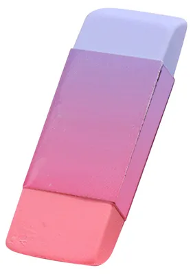 Image de Gomme biseautée bicolore pour étudiants et artistes, grande gomme en bloc pour l'école et le bureau, 80 x 28 mm