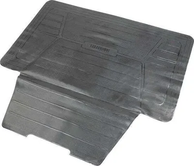 Produktbild von Bootguard Kofferraummatte mit Ladekantenschutz, zuschneidbare Kofferraumwanne mit Stoßfängerschutz 120x76+39cm