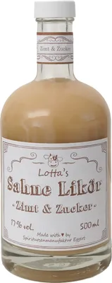 Produktbild von Lotta's Sahne Likör Zimt und Zucker | 500 ml. Flasche