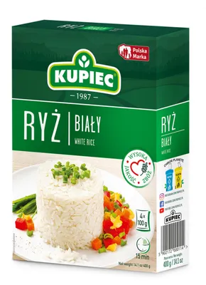 Productafbeelding van Witte, langkorrelige rijst, 4 x 100 gram