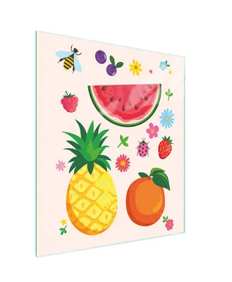 Image de Planche à découper en verre 45x52 Fruits