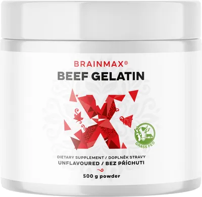 Image de BrainMax Beef Gelatin, gélatine bovine issue d'animaux nourris à l'herbe, 500 g