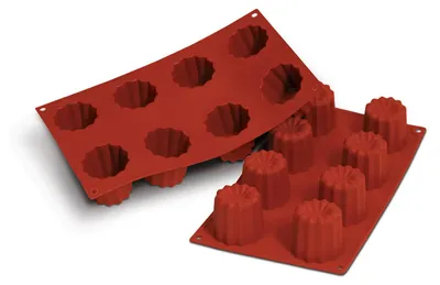 Zdjęcie produktu dla Silikomart SF050, Forma do ciasteczek maślanych, 0,736 l, -60 °C, 230 °C, Czerwony, Silikon