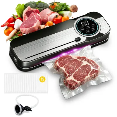 Image de Machine sous vide alimentaire - Pour aliments - 120 W - 75 kPa - Sachets