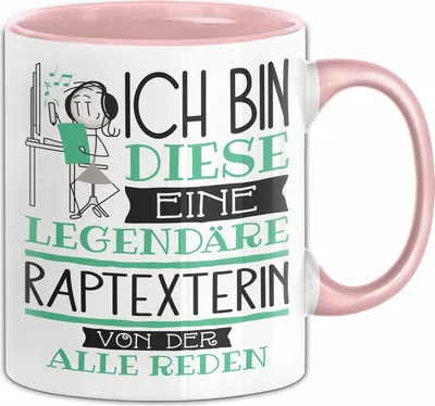 Produktbild von Raptexterin Tasse Geschenk Ich Bin Diese Eine Legendäre Raptexterin Von Der Alle Reden Geschenkidee Geburtstag Weihnachten (Rosa)