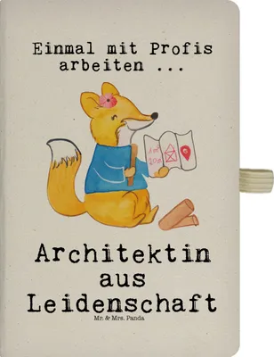 Produktbild von Mr. & Mrs. Panda Journal Architektin Leidenschaft - Transparent - Geschenk, Beruf, Architekturbüro, Studium, Witzig, Lustig, Tagebuch, notizbuch, Jubiläum, Spruch, Kladde