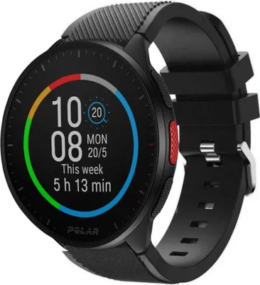 Produktbild von Strap-it Polar Pacer Silikonarmband (Schwarz)