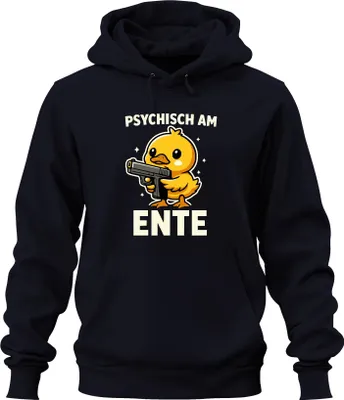 Psychisch am Ente Entchen mit Pistole Lustig Meme Frech Gag