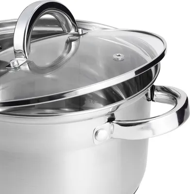 Produktbild von 12-teiliges Topfset aus Edelstahl INDUCT GAS KAMILLE
