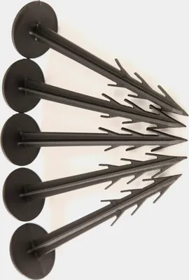 Produktbild von 10 Stk Erdanker 12cm mit Wiederhaken Bodenanker für Unkrautvlies, Bodengewebe