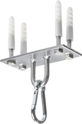 Image de Support plafond pour sac de frappe en acier jusqu'à 50 kg, mousqueton inclus