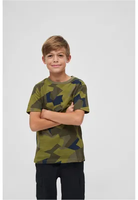 Zdjęcie produktu dla Koszulka dziecięca Brandit Kids T-Shirt w kamuflażu szwedzkim – rozmiar 170/176
