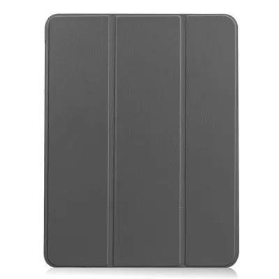 Produktbild von Case2go - Hülle kompatibel mit Apple iPad Air 11 (2024) / Apple iPad Air 10.9 (2022 / 2020) - Mit Stifthalter Kunstleder Tablet Case Schutzhülle - Grau