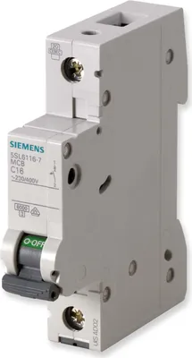 Image de SIEMENS AG Disjoncteur de protection de circuit C 2A 1p 400V 6kA 1TE UC