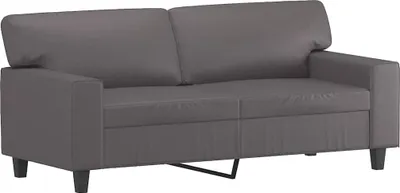 Produktbild von vidaXL 2-Sitzer-Sofa Grau 140 cm Kunstleder