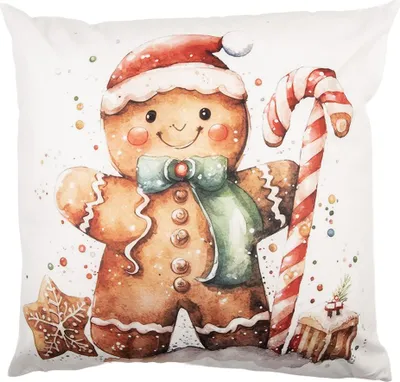 Produktbild von Clayre & Eef Kissenbezug 45x45 cm Weiß Polyester