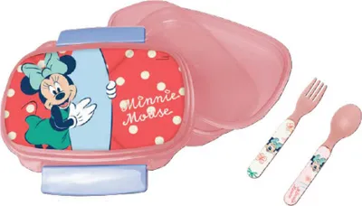 Produktbild von Disney Minnie Surf Sandwichbox + Besteckset