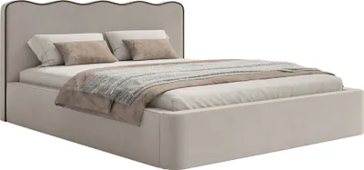 Produktbild von Selsey Duney - Polsterbett 160x200 mit Bettkasten und Veloursbezug, Beige