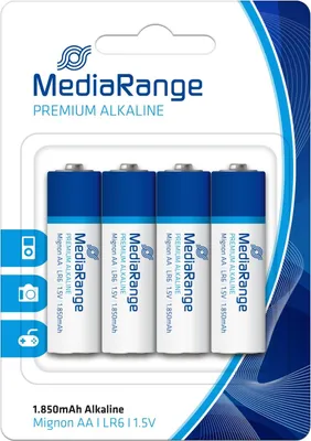 Immagine prodotto di Batteria MediaRange MRBAT104 Mignon AA LR6 15V 4 pezzi.