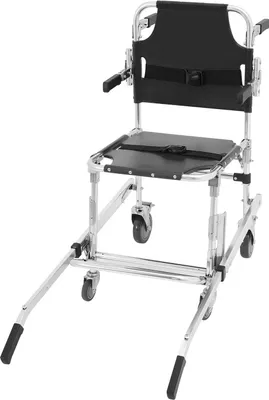 Zdjęcie produktu dla Składane krzesło ze stopniami, duża nośność, ergonomiczna konstrukcja, niebieskie