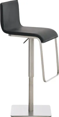 Produktbild von TPFLiving Barhocker Lima Gestell Edelstahl Kunstleder Schwarz