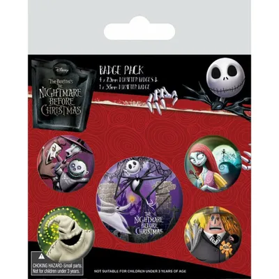 Zdjęcie produktu dla Pyramid International Pack Disney The Nightmare Before Christmas - Odznaka postaci