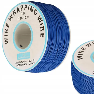 Immagine prodotto di Rosfix Cavo Kynar 0,25 mm Blu – Cavo a Bassa Tensione | Lunghezza 200 m, 0,60 mm con Isolamento | Cavo di Alta Qualità per l'elettronica