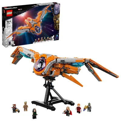 Obrázok produktu pre Zberate?ská stavebnica LEGO Marvel: Lo? Strážcov 76193 s bojovým vesmírnym plavidlom z filmov Strážcovia galaxie a Avengers od Marvelu, ktorá obsahuje 6 minifigúrok vrátane Star-Lorda a Thora (1 902 dielikov)
