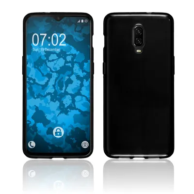 Produktbild von PhoneNatic Case kompatibel mit  OnePlus 6T - schwarz Silikon Hülle  Cover