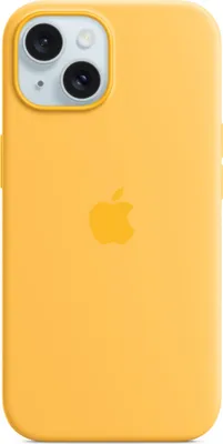 Produktbild von Apple iPhone 15 Hülle - Silikon - Soft Case, Backcover - Gelb