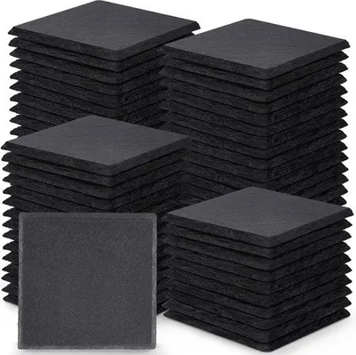Produktbild von 72 schwarze Steinuntersteller 4 Zoll lasergeschliffen krasfest