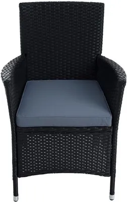 Produktbild von Polyrattan Sitzgruppe Gartenmöbel Set Rattan Gartenset Garten Essgruppe Schwarz