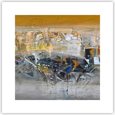 Produktbild von Poster - Poster ohne Rahmen - Abstraktion modern - 30x30 cm - Wand Bild - Wanddeko - Wandbilder - Kunstposter - Wandposter - Bilder - Kunstdruck - Wanddekoration - Wandbild - P2XAC30x30-4001