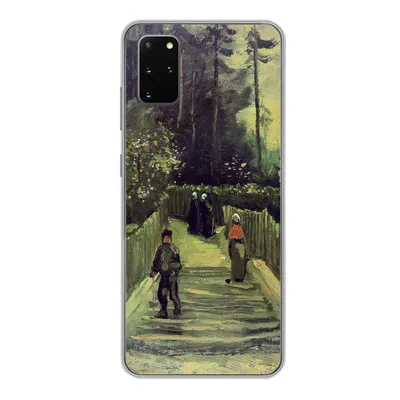 Produktbild von MuchoWow® Handyhülle Schutzhülle Hülle für Samsung Galaxy S20 Plus Schräger Weg in Montmartre - Vincent van Gogh Silikon Softcase Handy Hülle - Hartschale